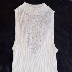 White free people bodysuit/leotard size small and only worn once